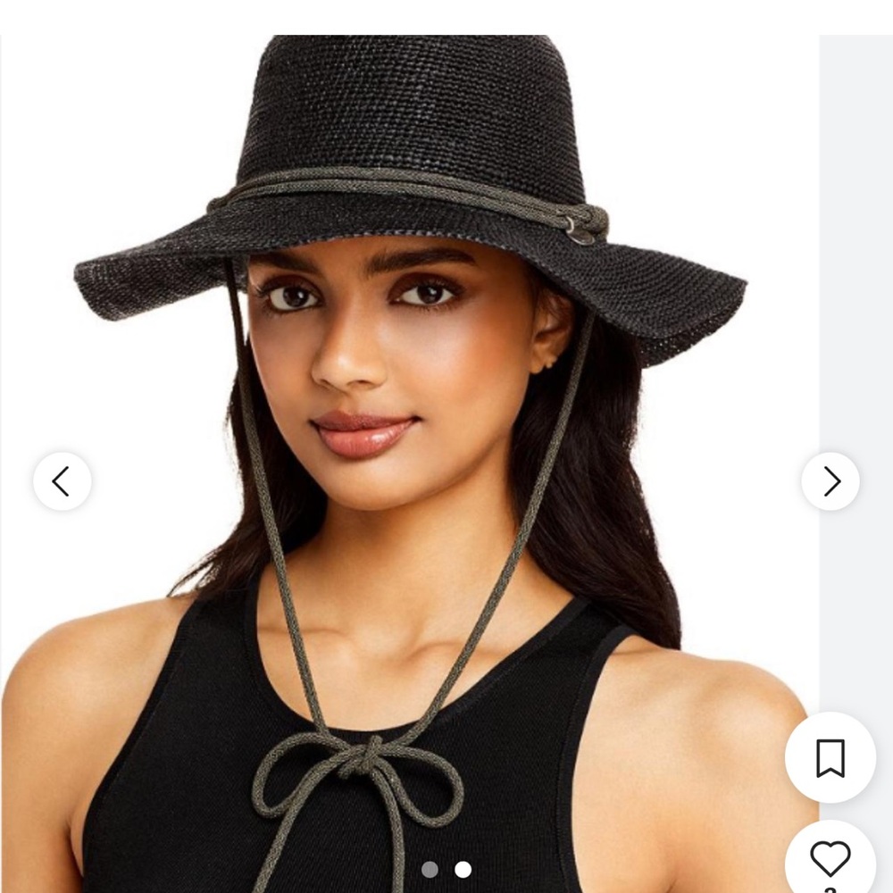 Rag & Bone Black Hat with a Chin Strap